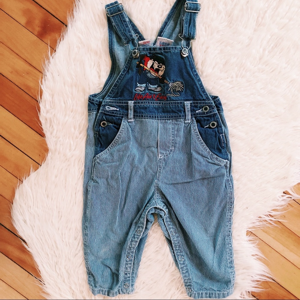 Vintage Kids Overalls / acme looney tunes